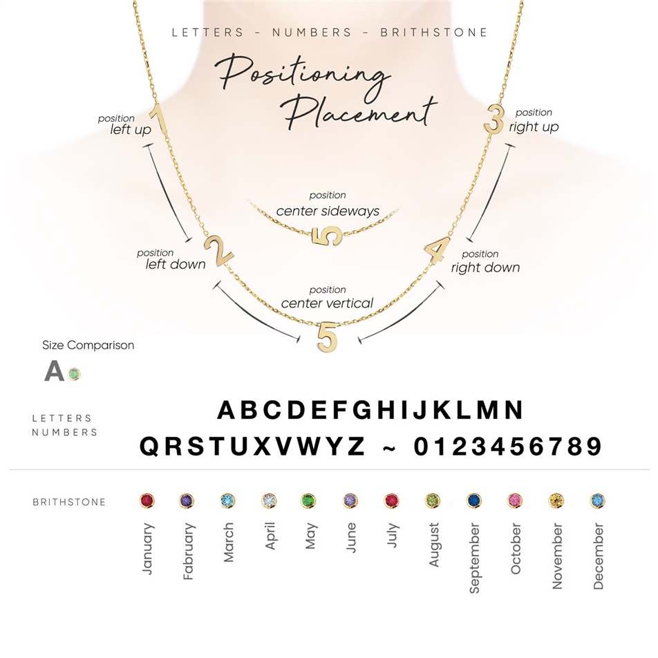 Solid Gold Dainty Initial Necklace