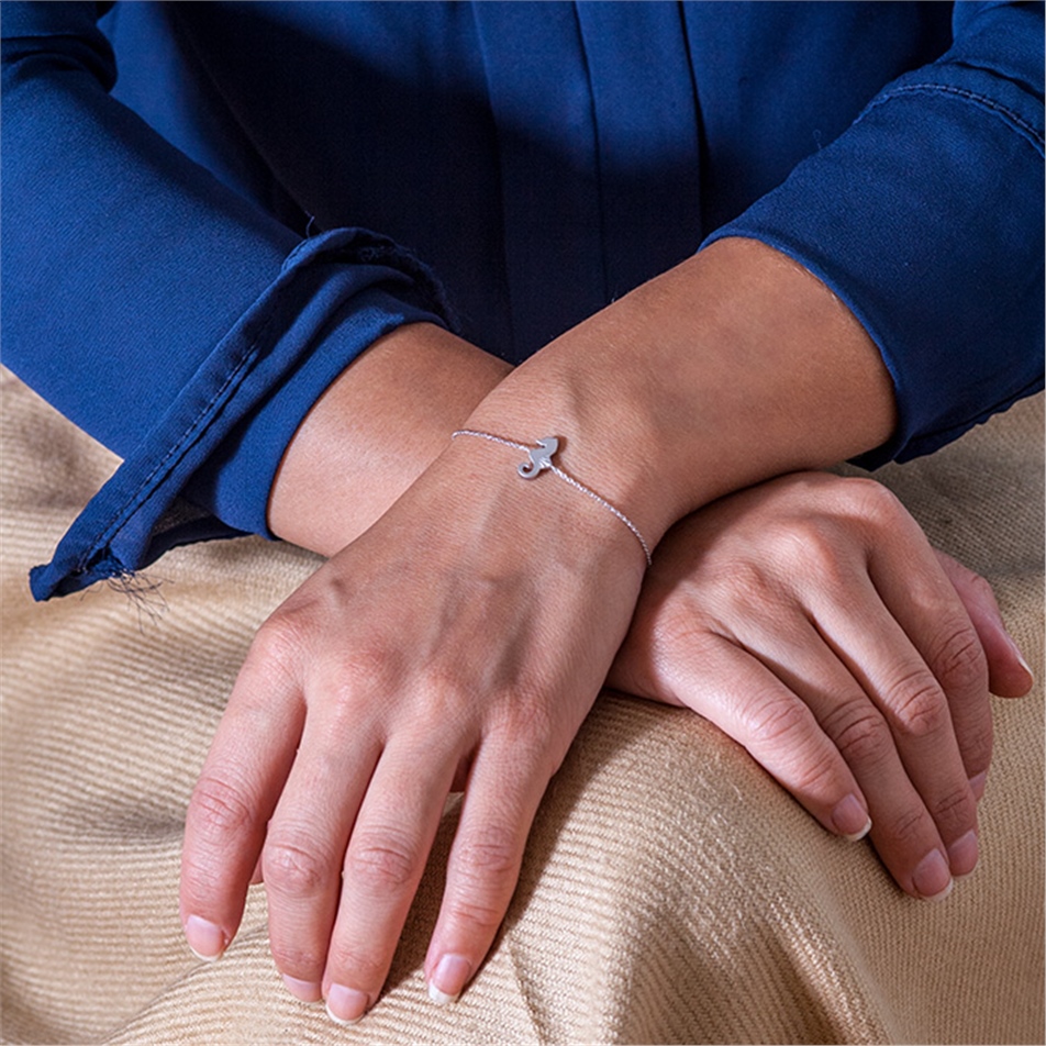 Solid Gold Seahorse Bracelet