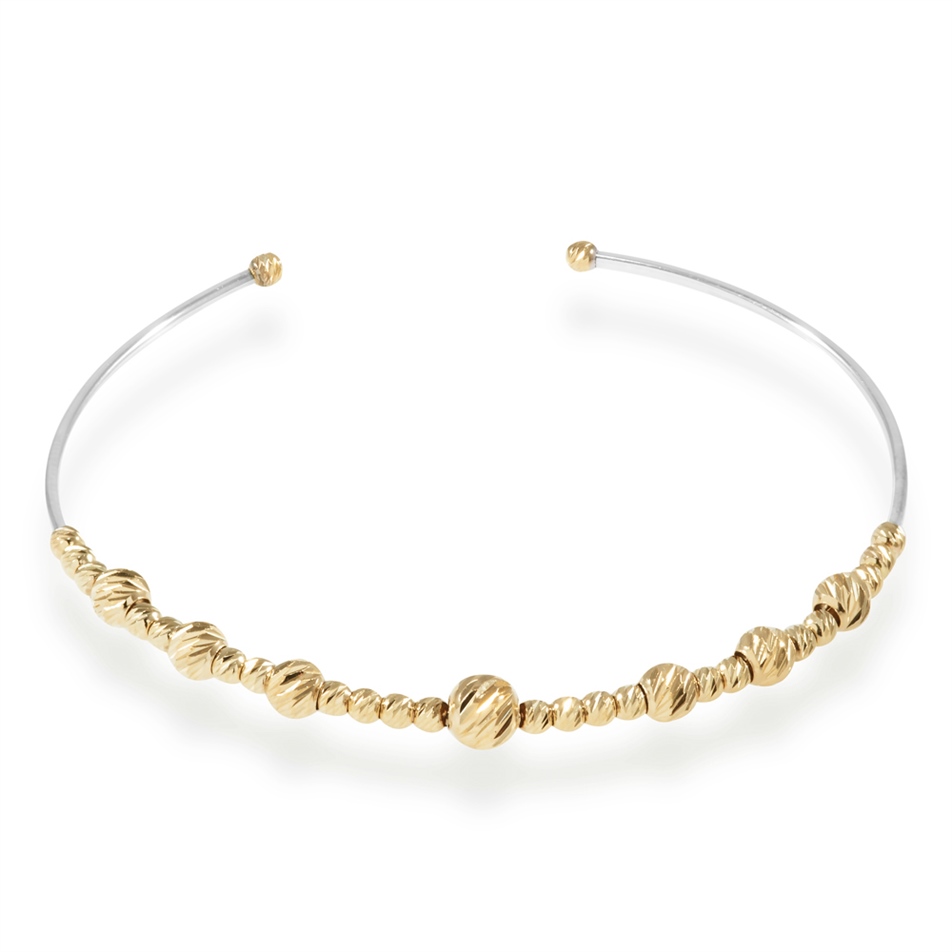 Solid Gold Ball Beaded Bracelet