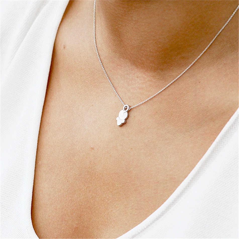 Solid Gold Mouse Necklace