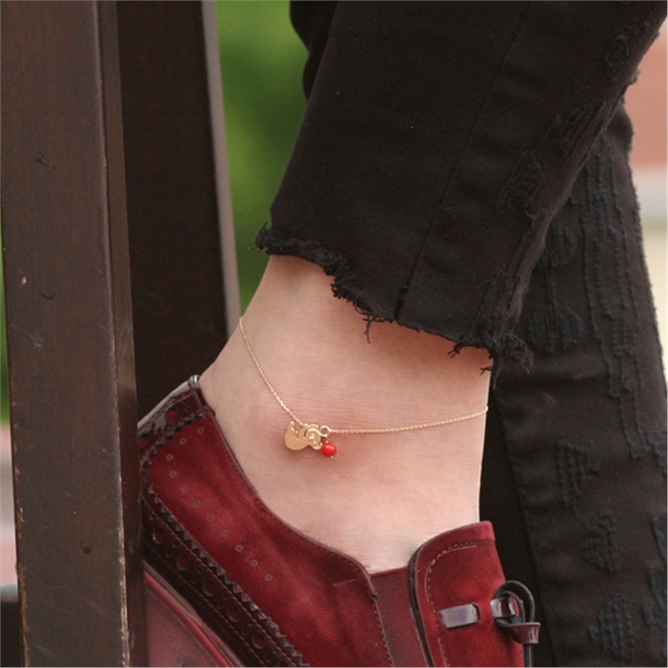 Solid Gold Fancy Koala Anklet