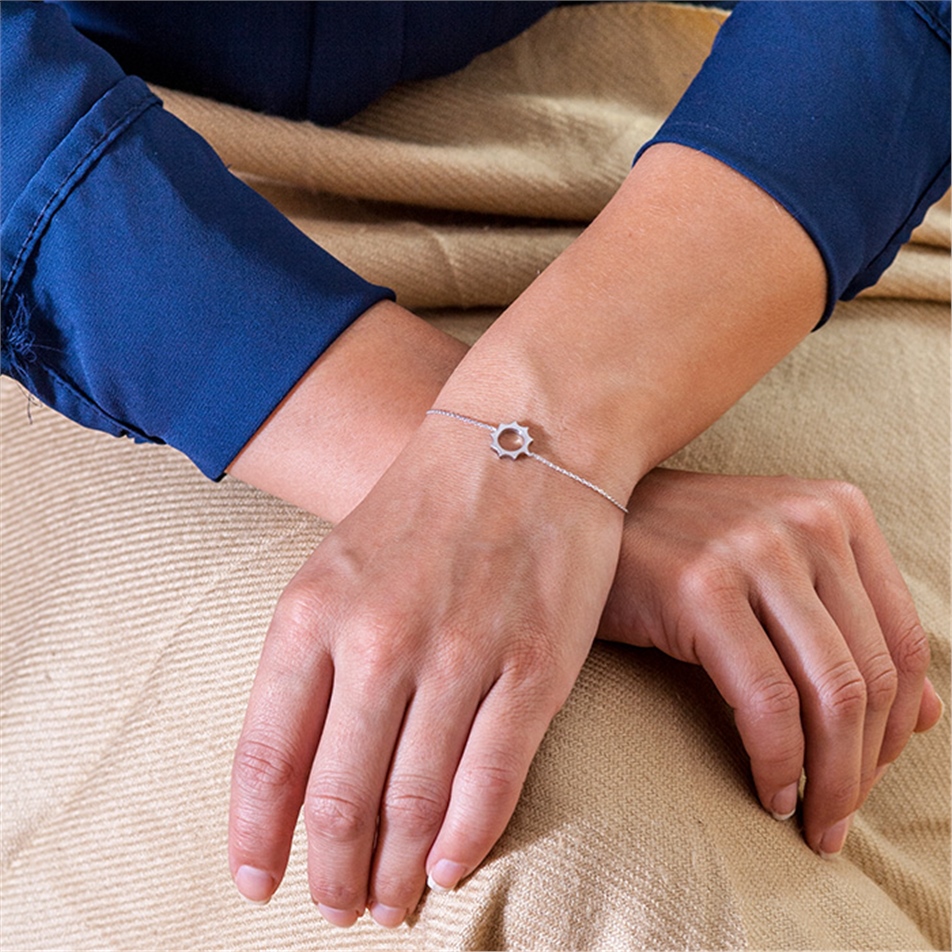 Solid Gold Sun Bracelet