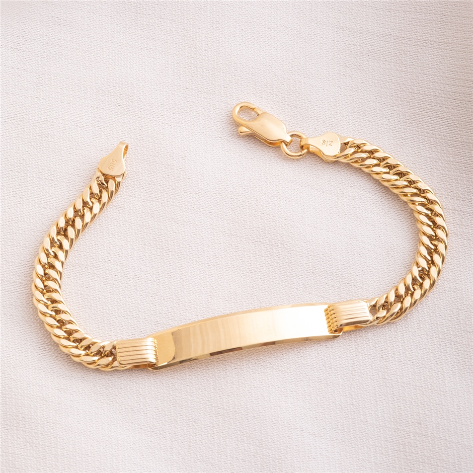 Solid Gold Baby ID Bracelet