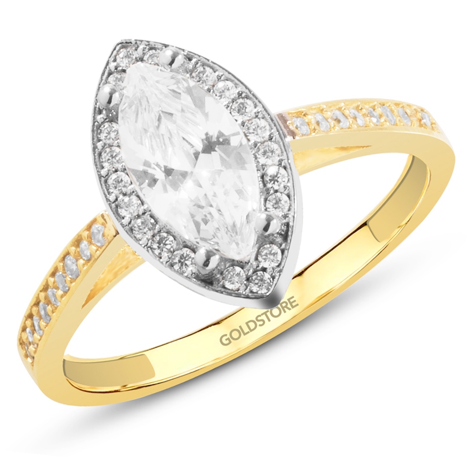 Solid Gold Solitaire Ring