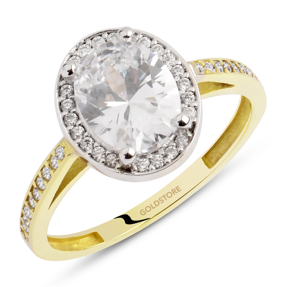 Solid Gold Solitaire Ring