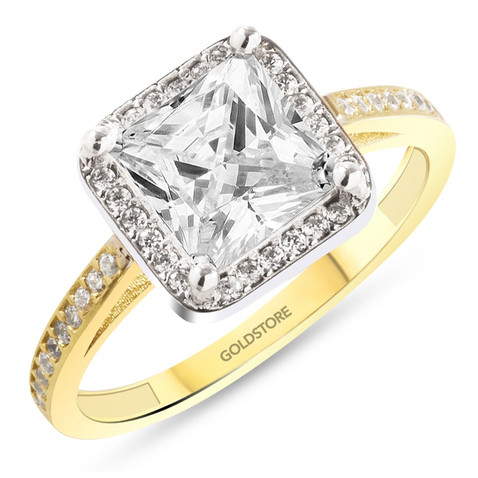 Solid Gold Solitaire Ring