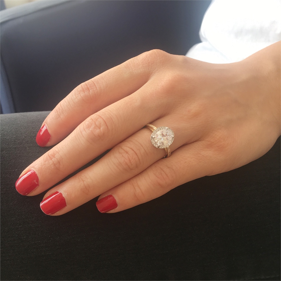 Solid Gold Solitaire Ring