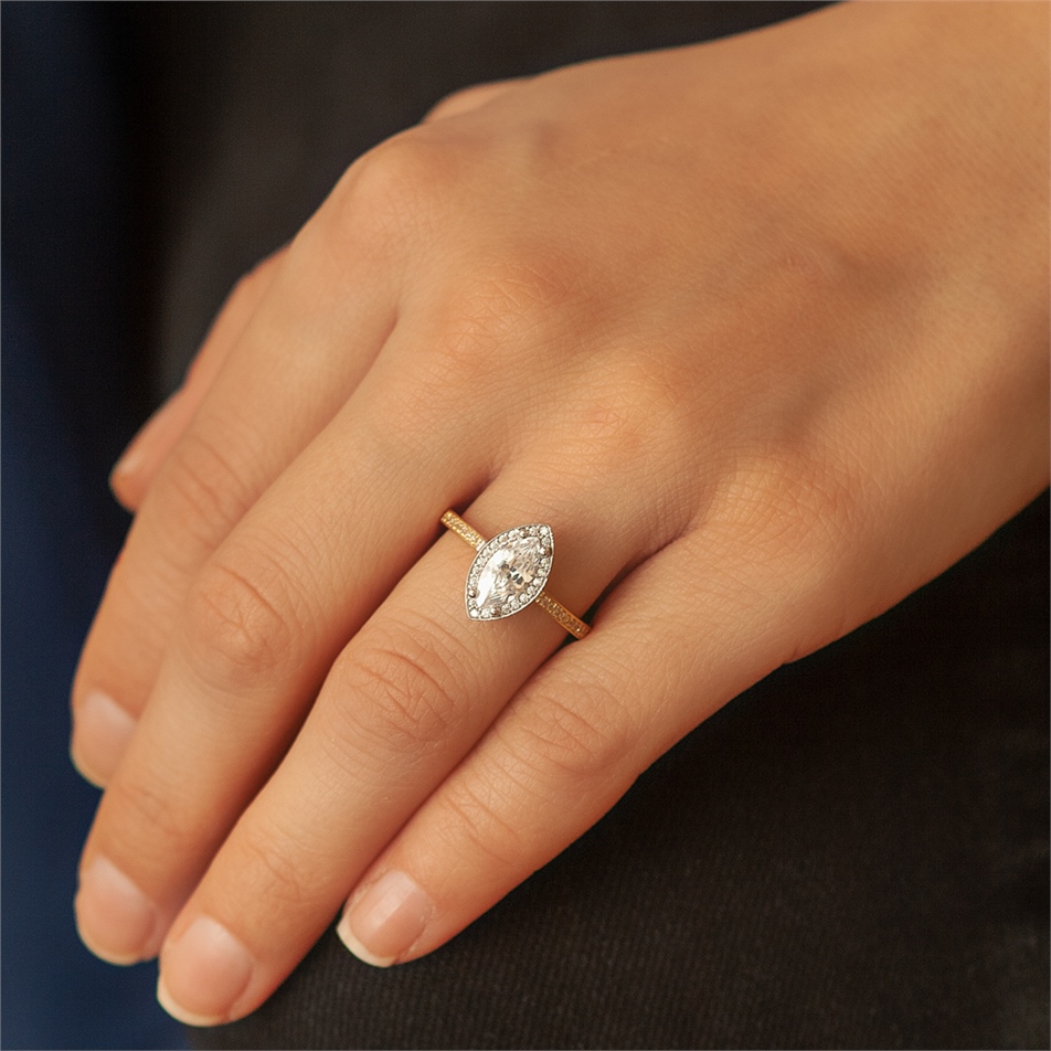 Solid Gold Solitaire Ring