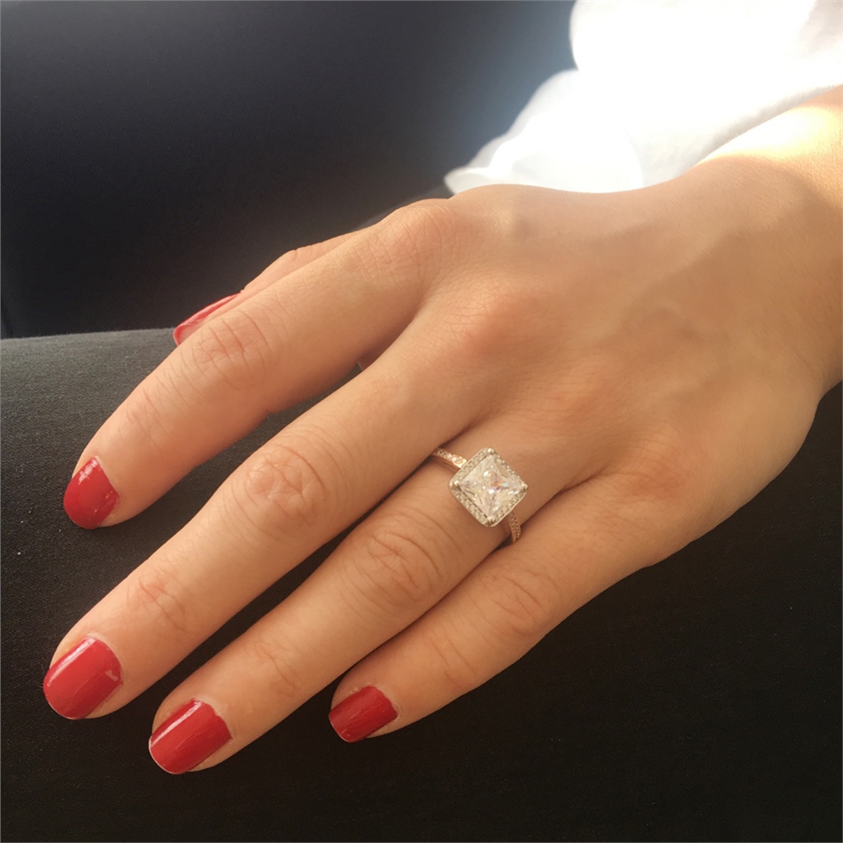 Solid Gold Solitaire Ring