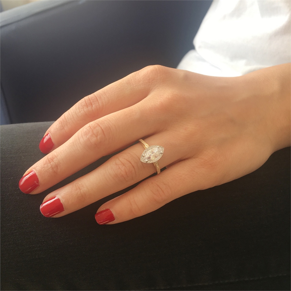 Solid Gold Solitaire Ring