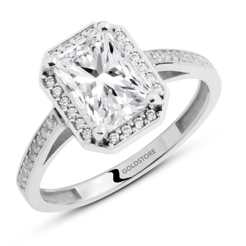 Solid Gold Solitaire Ring