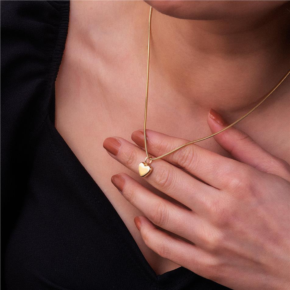 Solid Gold Heart Urn Charm