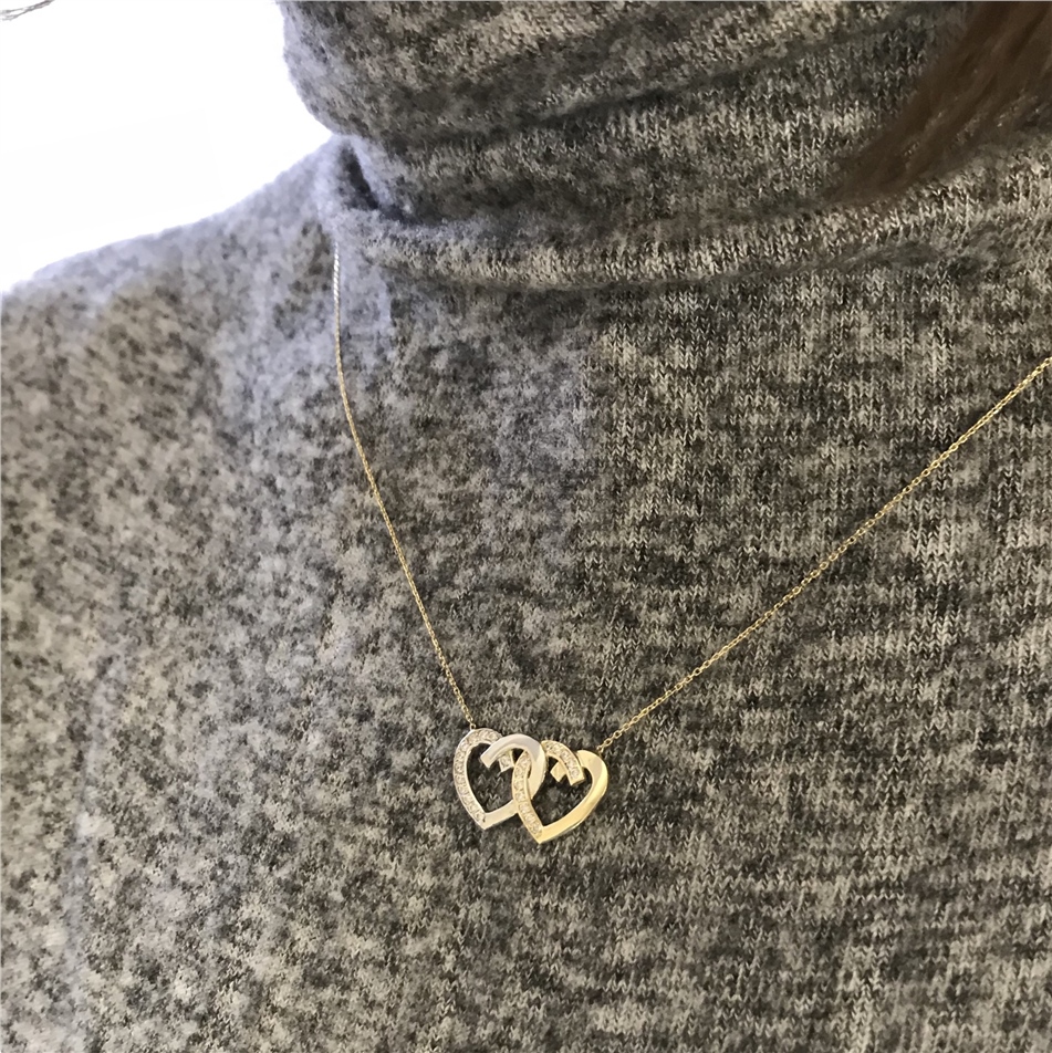 Solid Gold Name Heart Necklace