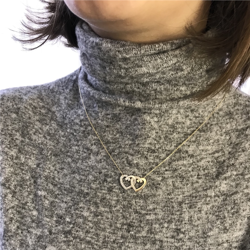 Solid Gold Name Heart Necklace