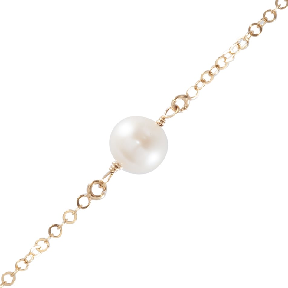 Solid Gold Classic Pearl Bracelet