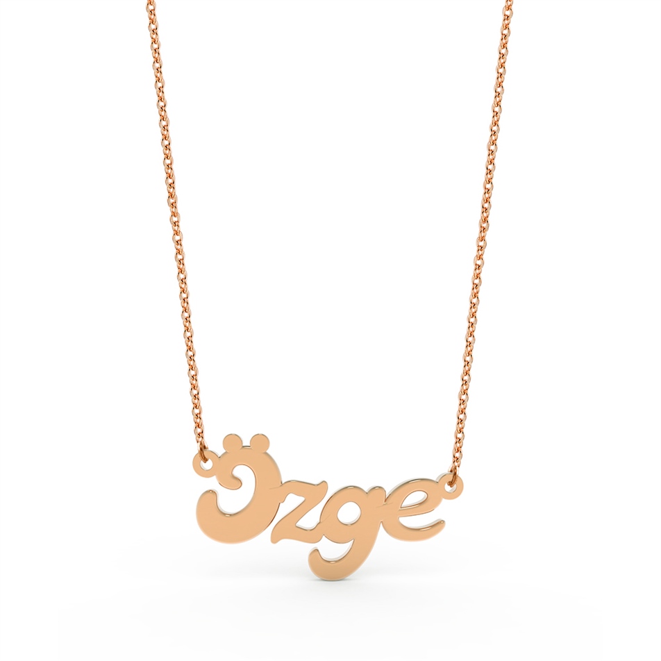 Altın İsmine Özel Kolye