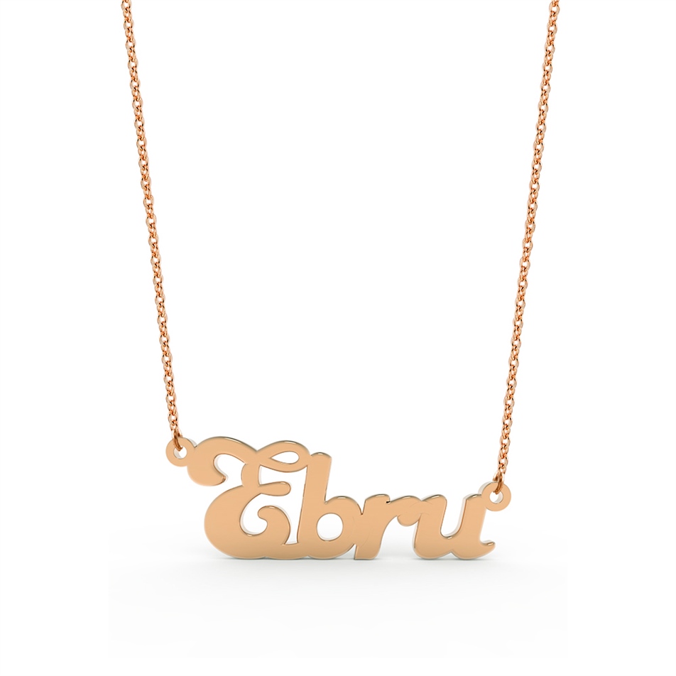 Altın İsmine Özel Kolye