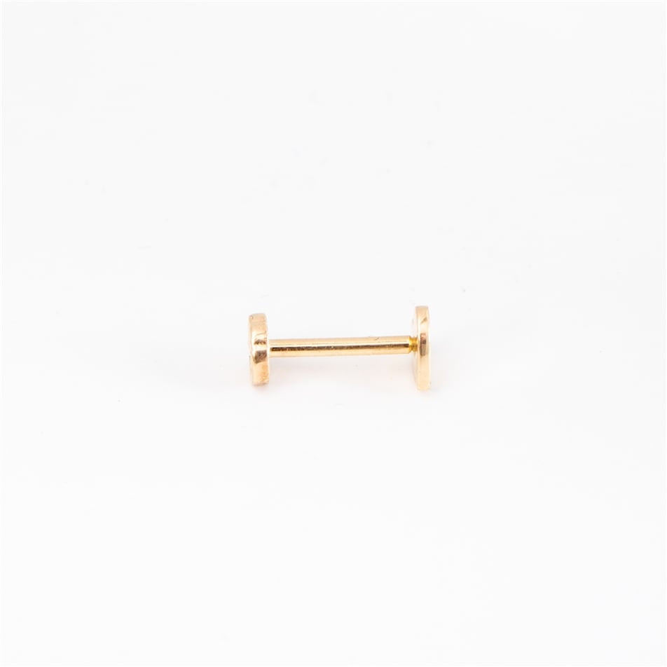 Solid Gold Heart Tragus Earring