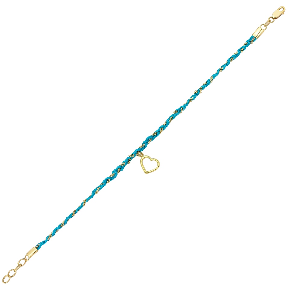 Solid Gold Heart Bracelet