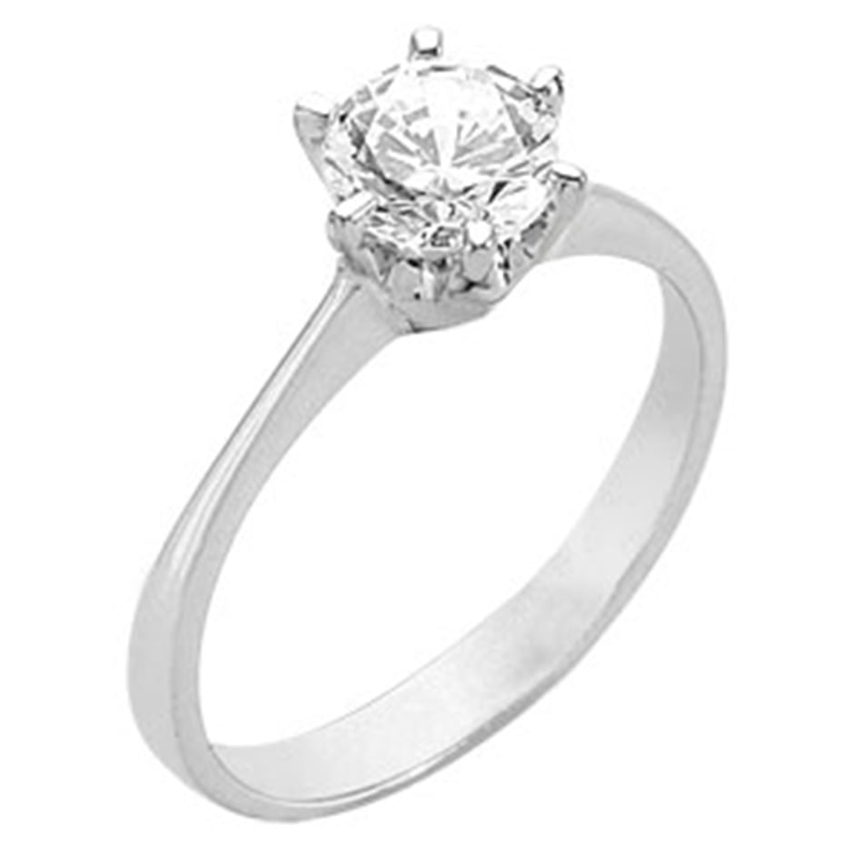 Solid Gold Solitaire Classic Ring