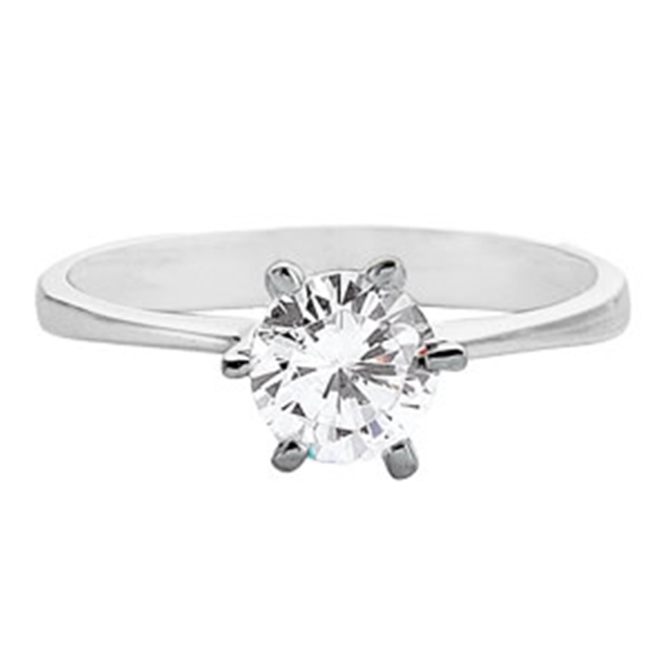 Solid Gold Solitaire Classic Ring