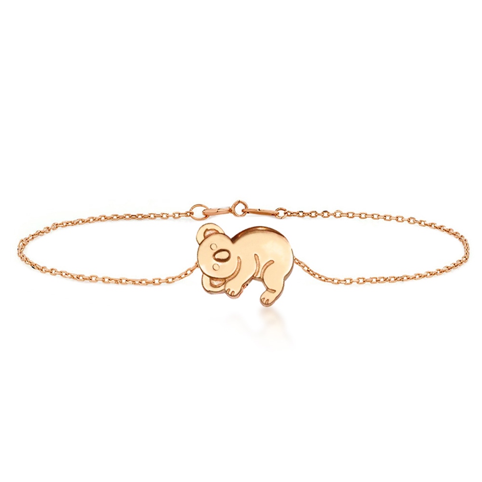 Solid Gold Koala Bracelet