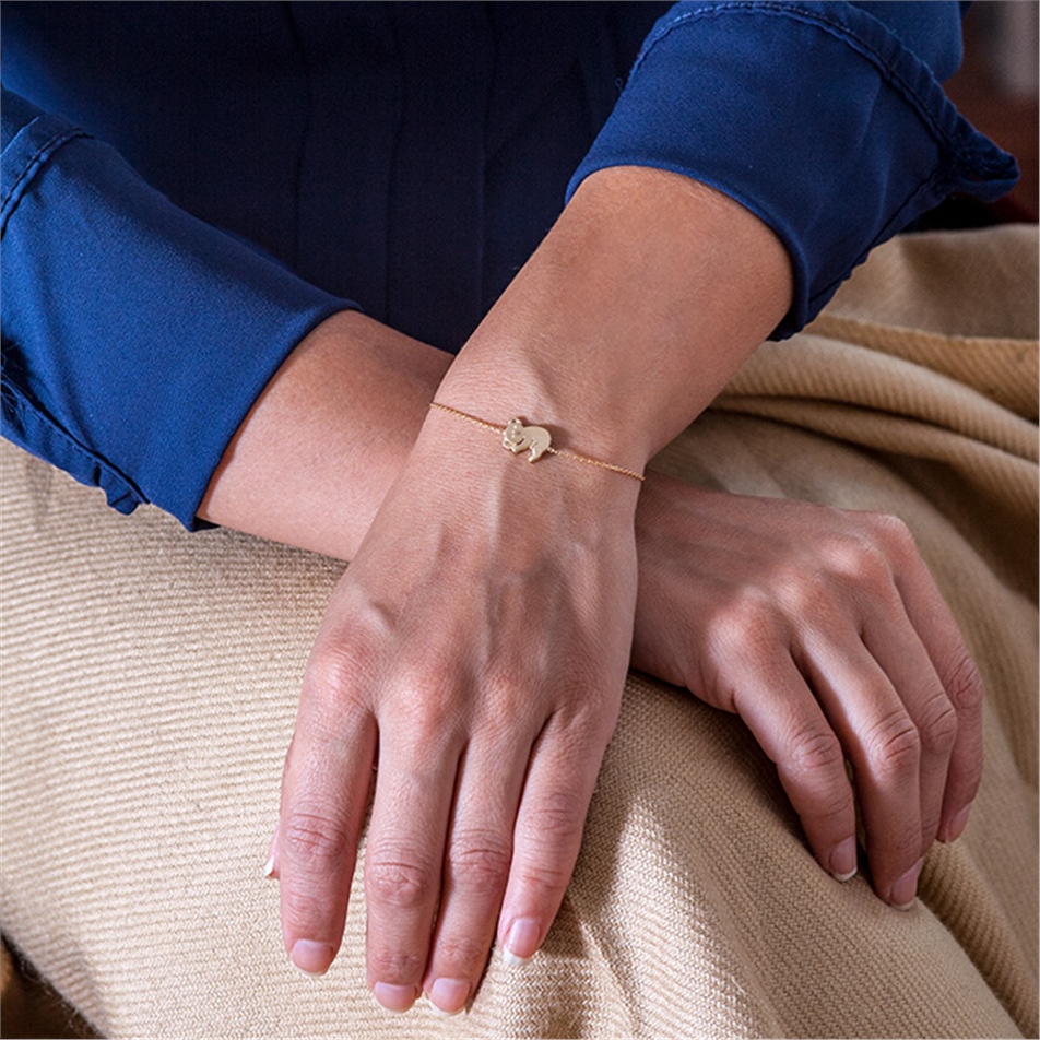 Solid Gold Koala Bracelet