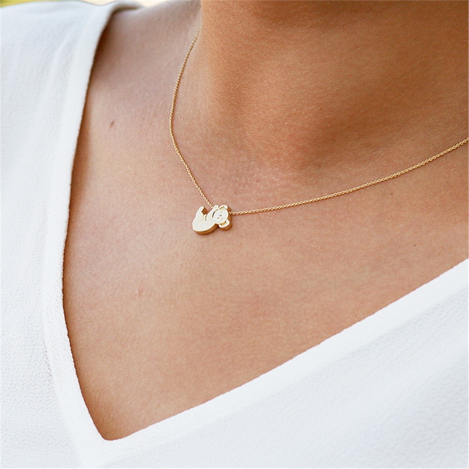 Solid Gold Koala Necklace