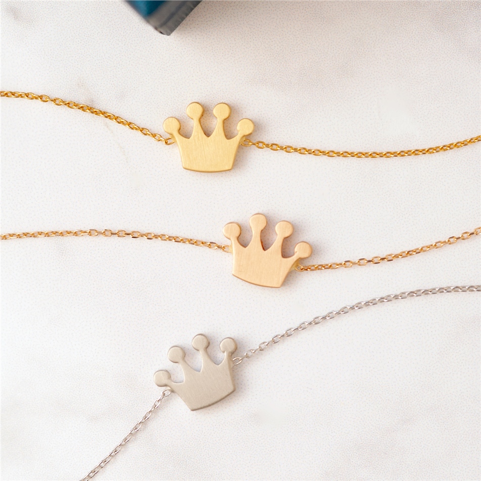 Solid Gold Crown Bracelet