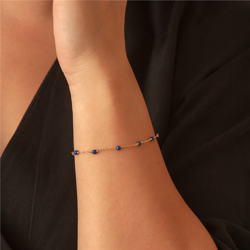 Solid Gold CZ Stone Bracelet