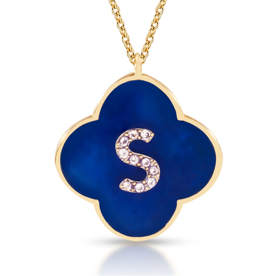 Solid Gold Letter Necklace