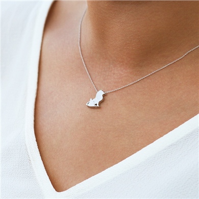 Solid Gold Lion Necklace