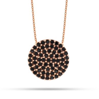 Solid Gold Evil Eye Necklace