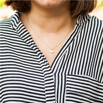 Solid Gold Fancy Evil Eye Necklace