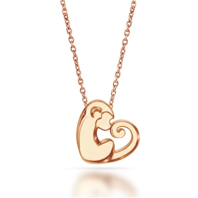 Solid Gold Monkey Necklace
