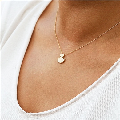 Solid Gold Duck Necklace