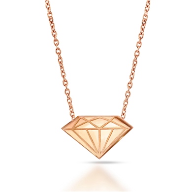 Solid Gold Diamond Necklace