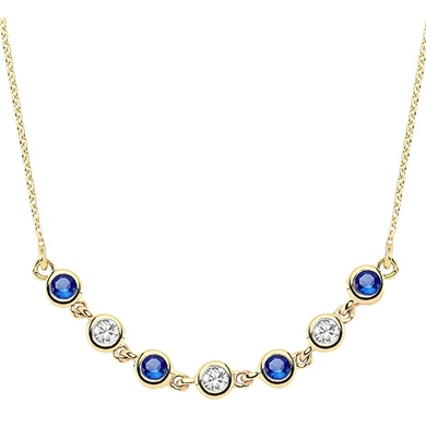 Solid Gold Seed Necklace