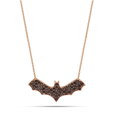 Solid Gold Bat Necklace
