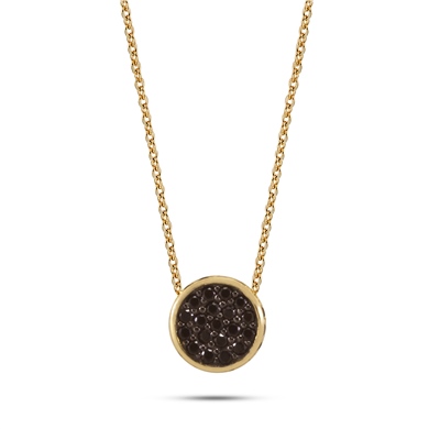 Solid Gold Fancy Round Necklace