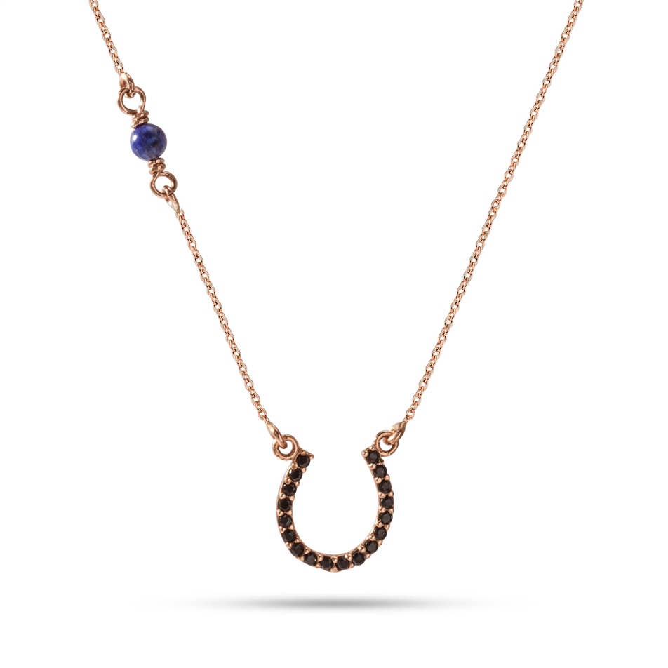 Solid Gold Horseshoe Necklace