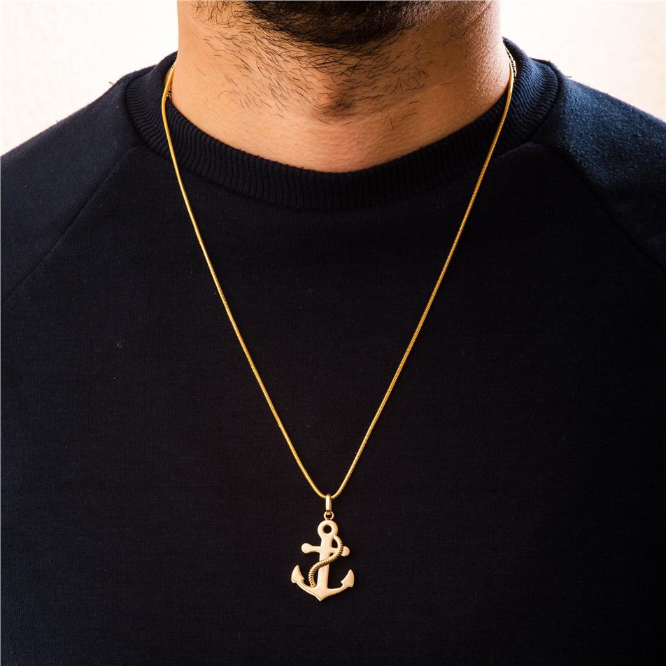 Solid Gold Nautical Urn Necklace