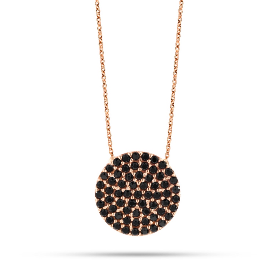 Solid Gold Evil Eye Necklace