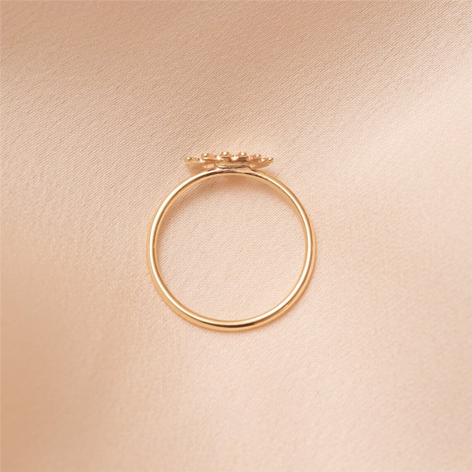 Solid Gold Fancy Evil Eye Ring