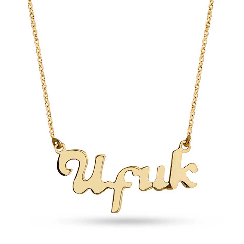 Solid Gold Name Necklace