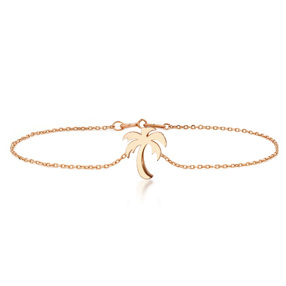 Solid Gold Palm Bracelet