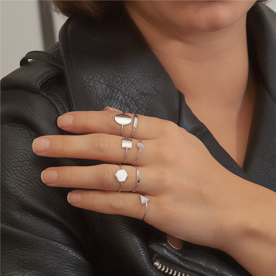 Solid Gold Statement Ring