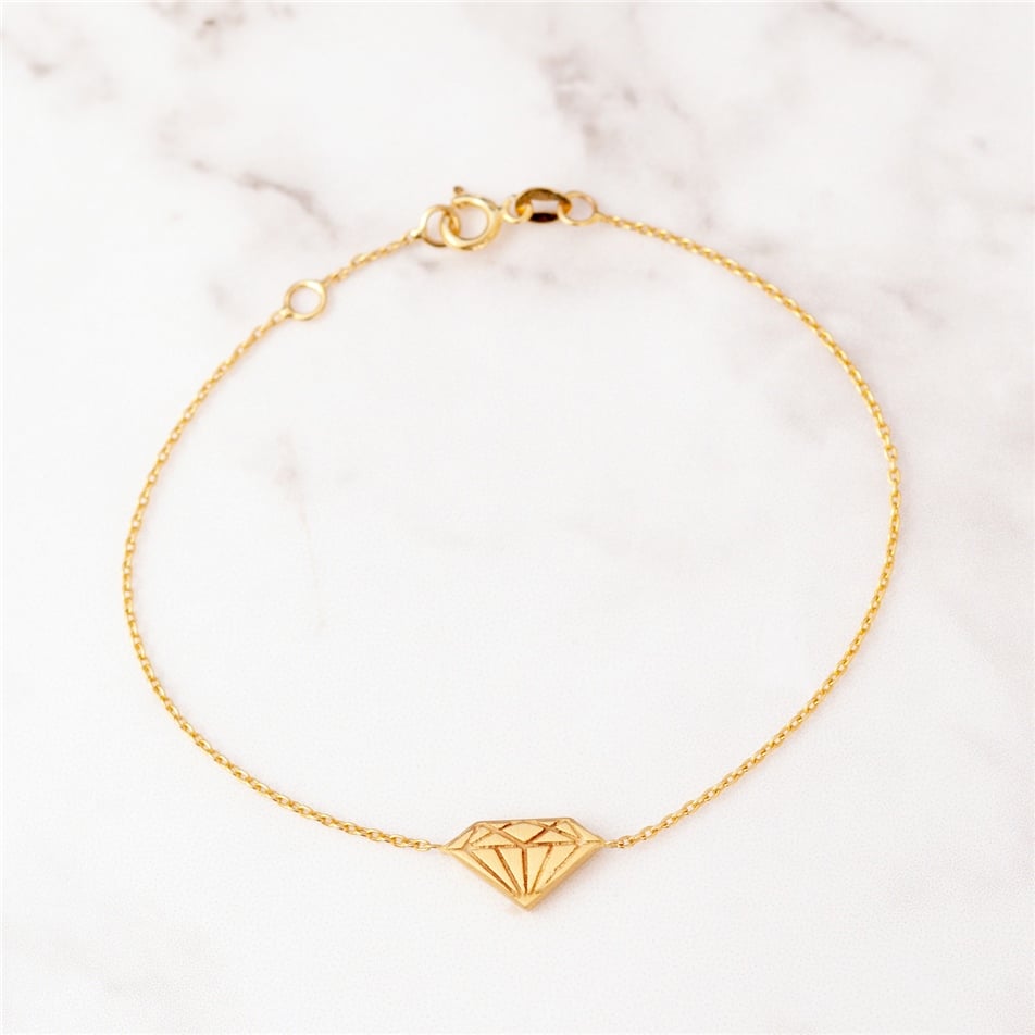 Solid Gold Diamond Bracelet