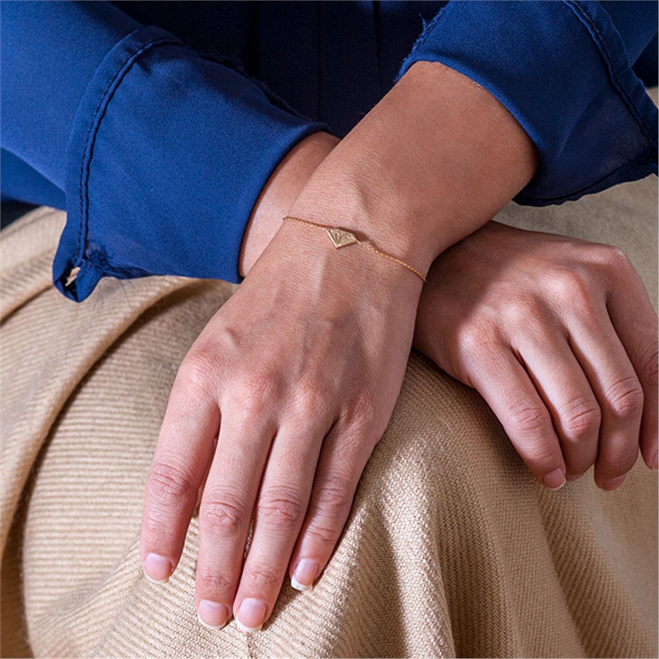 Solid Gold Diamond Bracelet