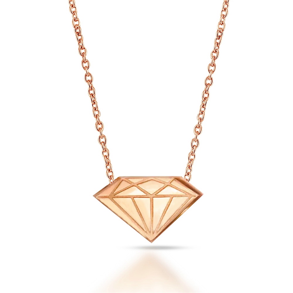 Solid Gold Diamond Necklace